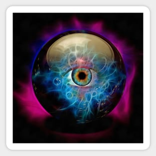 Crystal ball with eye Sticker